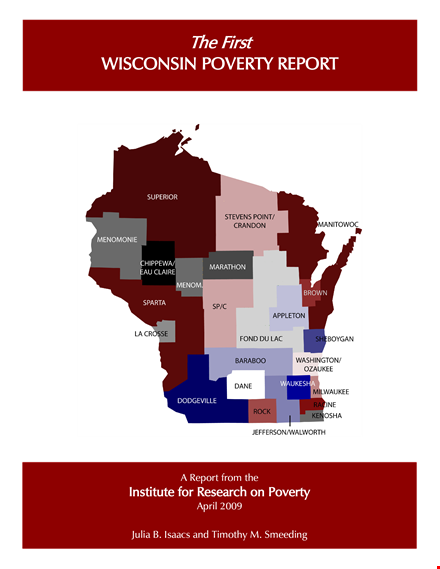 sample one page executive summary | wisconsin county poverty percent template