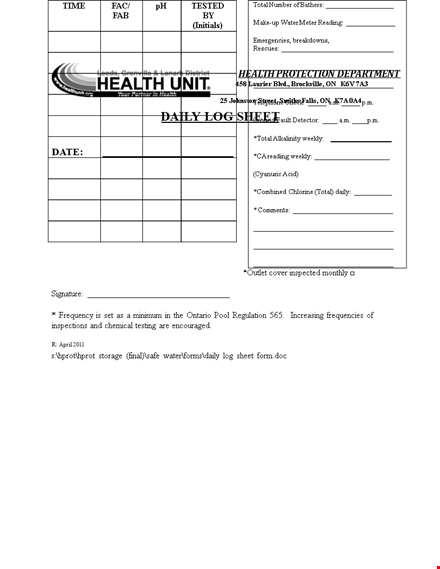 daily log template - track your day with our daily sheet template