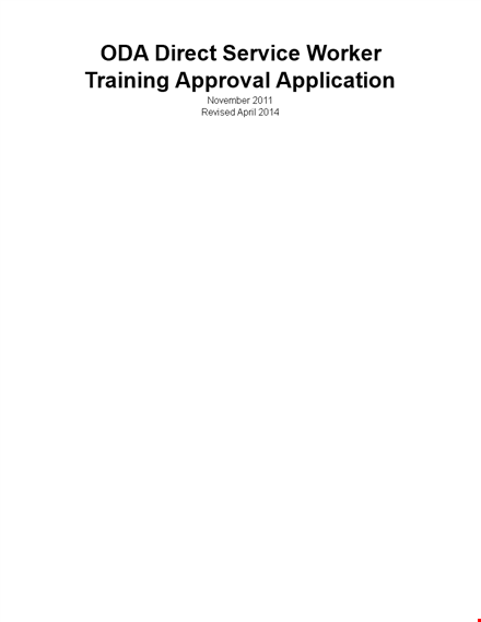 service worker training - direct program certificate template