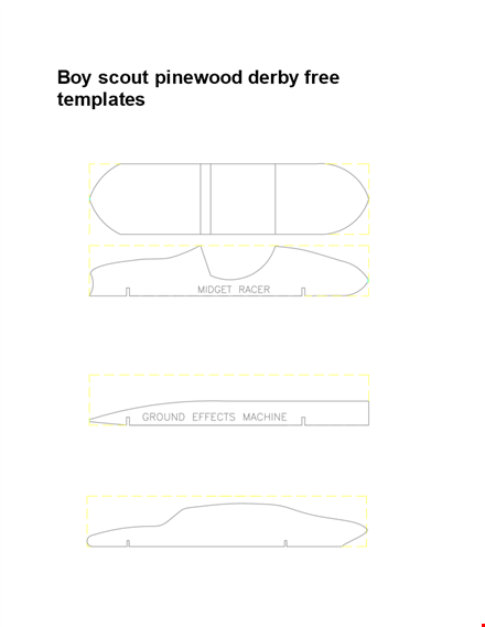 pinewood derby templates - get ready for the race with our easy-to-use designs template