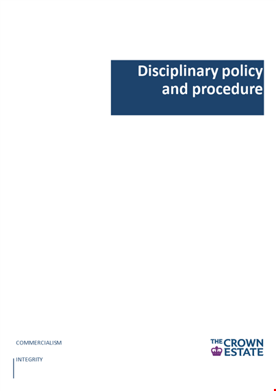 disciplinary policy and procedure for employee action and hearing template