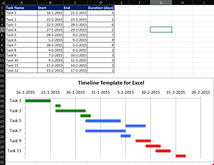 how to create project timeline template in excel template