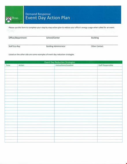 event action plan format - create a successful event strategy in just a few easy steps template