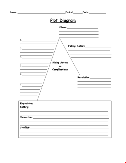 free plot diagram template - create compelling story arcs template