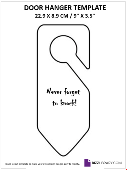 avery door hanger template template