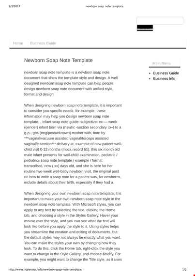 newborn soap note template - streamline your documentation process template