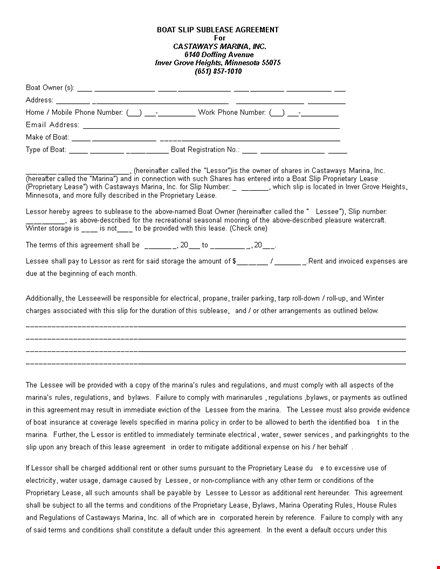 sublease agreement template - create a legal agreement between lessee and lessor | download now! template