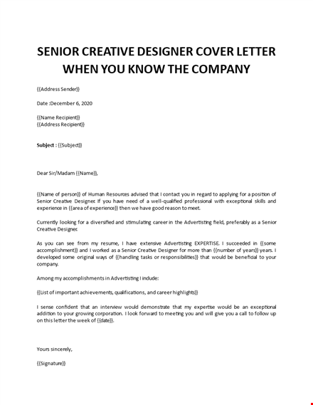 graphic designer cover letter example template