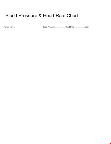 heart rate chart template template