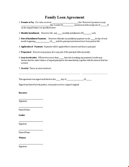 download loan agreement template - protect your interest as borrower or lender template