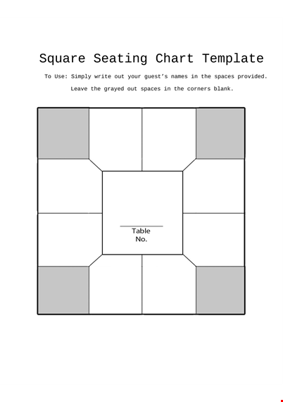 easily create seating charts | download chart templates template