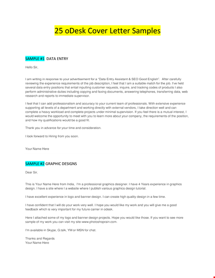 graphic designer cover letter sample template