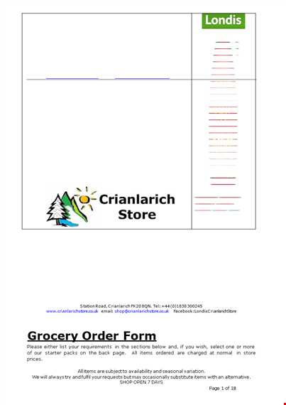 orderform template