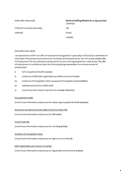job offer letter process for increased success template