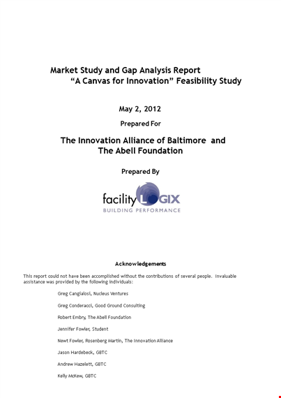market gap analysis template template