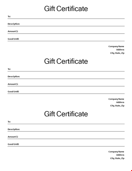 free printable gift certificates template