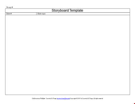 storyboard templates for engaging presentations | create compelling slides template