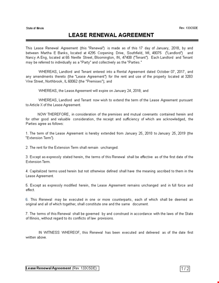 renew your lease with ease: lease renewal letter for landlords and tenants template