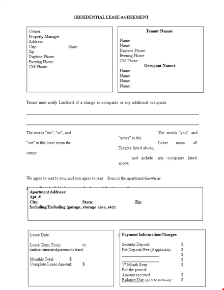rental application template - easy and effective for landlords and tenants template
