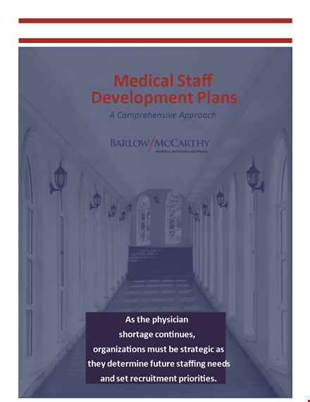 medical staff development plan template