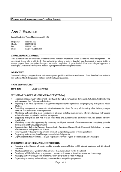 sales operations director resume template