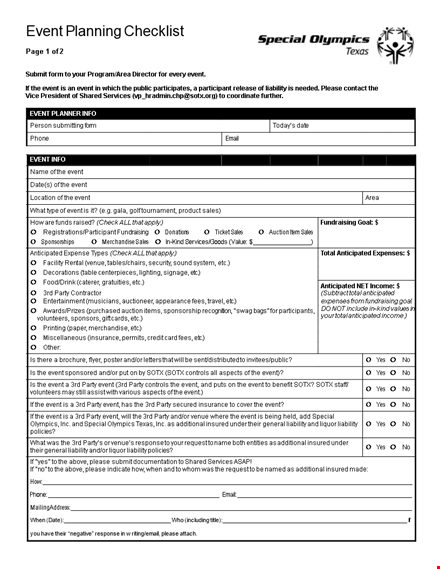 event planning template - simplify your event organization template