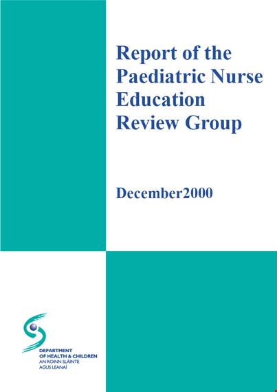 pediatric nursing document template template