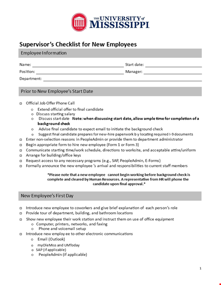 ultimate new hire checklist for streamlining onboarding template
