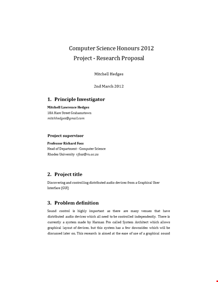 computer science research proposal topics