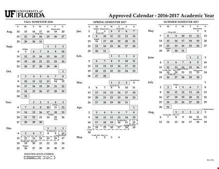 school semester template