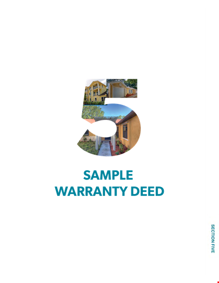 warranty deed template - create a secure and legal property transfer agreement template