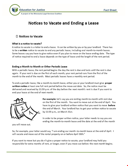 end of lease letter to tenant template template