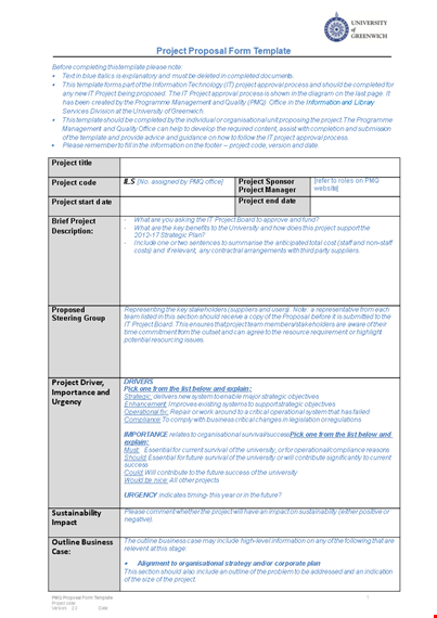 project proposal template - streamline your process, manage costs, and engage staff template