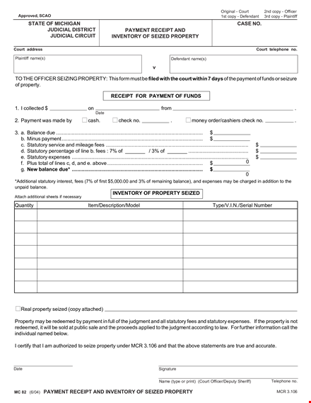 payment receipt for funds template template