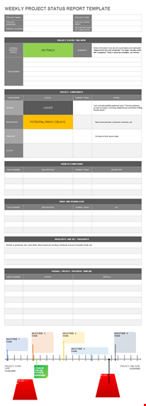project status report template - track project progress template