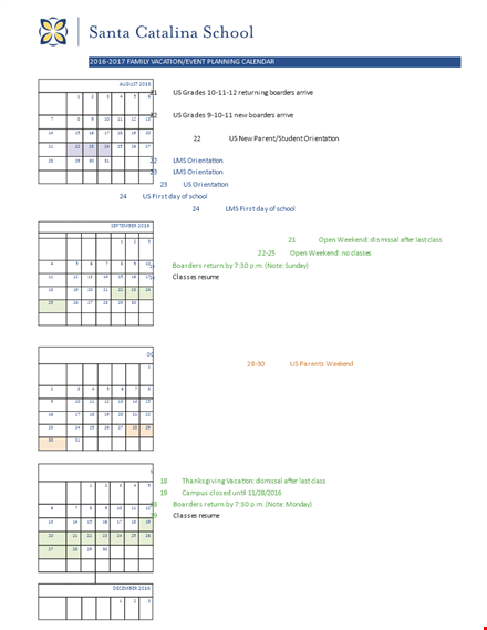 family vacation template