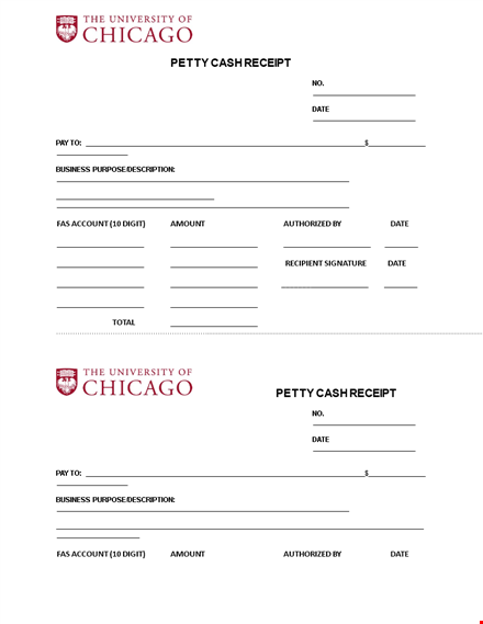 petty cash template template