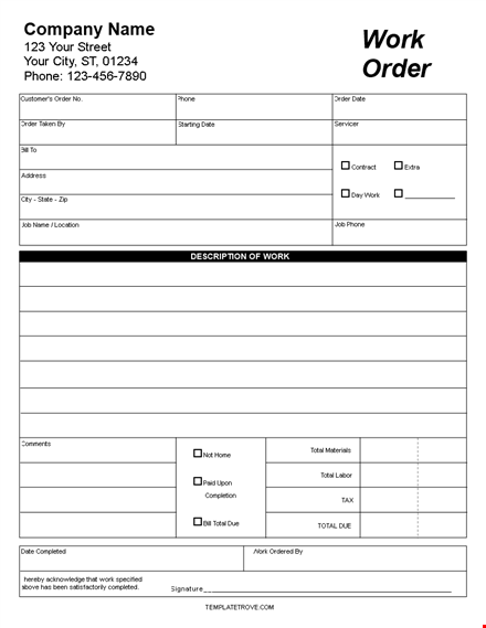 customize your orders with our order form template template