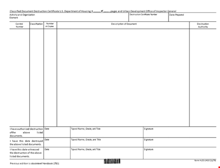 destroy your documents with confidence - get a certificate of document destruction template