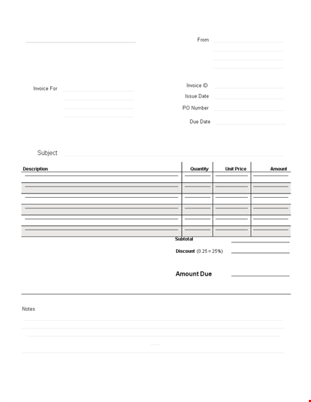 create professional home bakery invoices | simple & customizable template