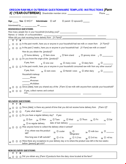 download a quality questionnaire template - improve your surveys today template