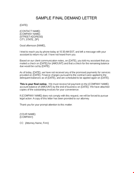 get paid faster with our demand letter template template