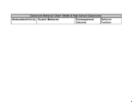 classroom chart template