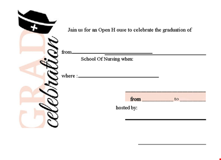 celebrate your achievements with graduation invitation templates - customize yours today template