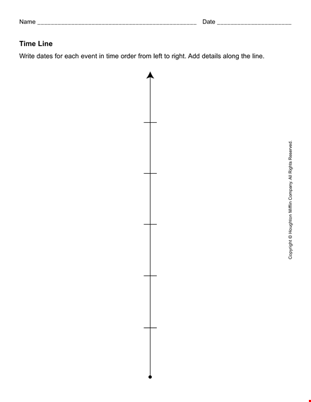 printable blank timeline template