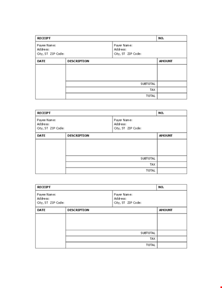 invoice receipt template free word download pnbdxece template