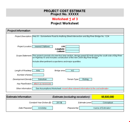 excel project cost management template template