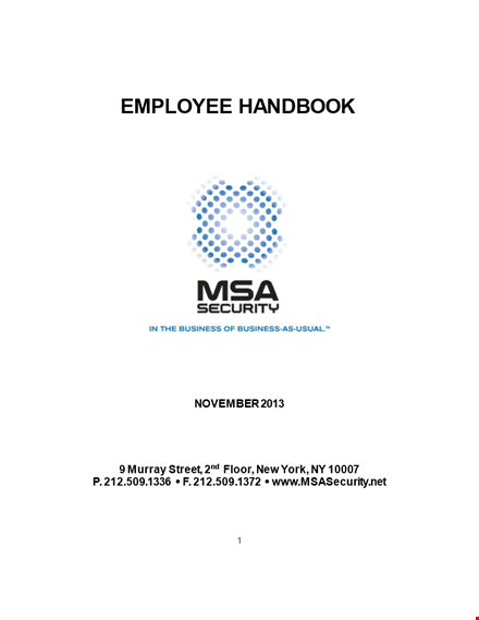download an employee handbook template - ensure security & guide employees template