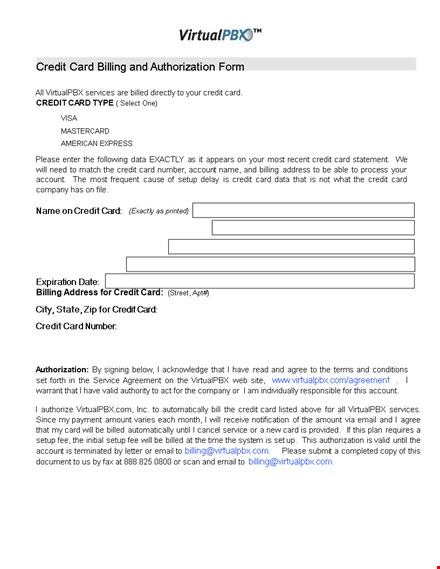 credit card billing form template template