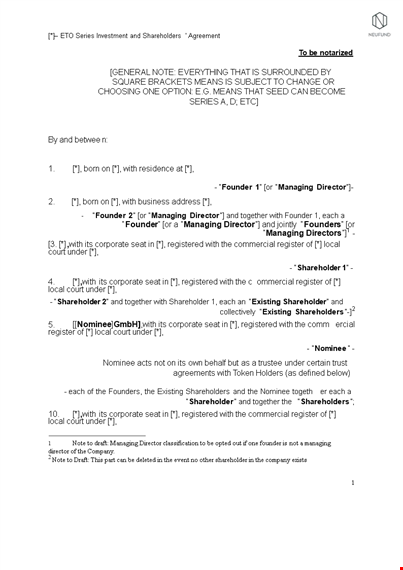 shareholder agreement for company | defining rights and responsibilities of shareholders template